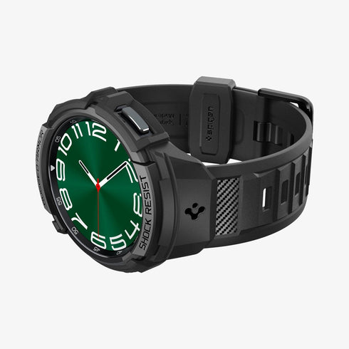 ACS06488 - Galaxy Watch 6 Classic (47mm) Case Rugged Armor Pro in black showing the front